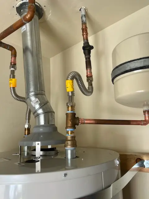 Water heater installation and plumbing repair in Cupola